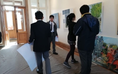 Estudiantes de Artes Visuales del ISV visitan Casa Prochelle de Valdivia