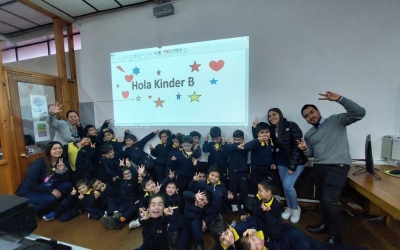 Kinder B visita por primera vez nuestro Laboratorio de Informática