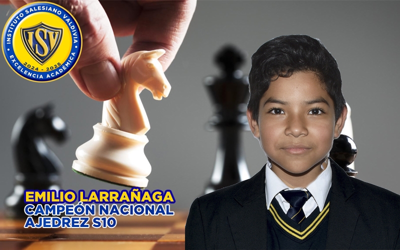 Emilio Larrañaga (5°bA) obtiene importante resultado en Camp. Nacional de Ajedrez S10