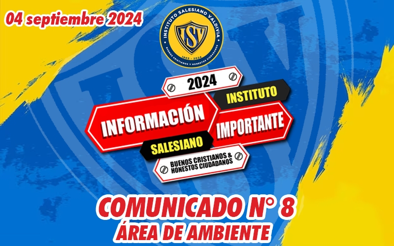 Comunicado N° 8 - Área de Ambiente