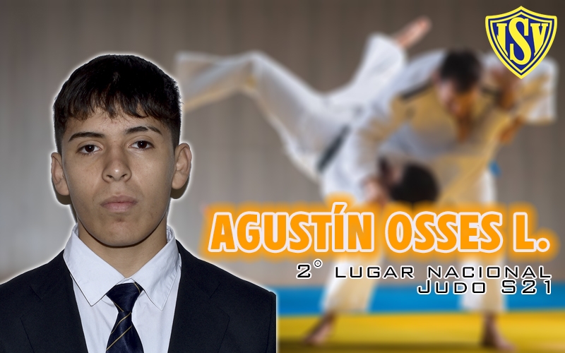 Judoka Agustín Osses (4° medio A) 2° LUGAR NACIONAL JUDO S21