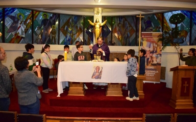 Comunidad Salesiana de Valdivia ora por enfermos y difuntos