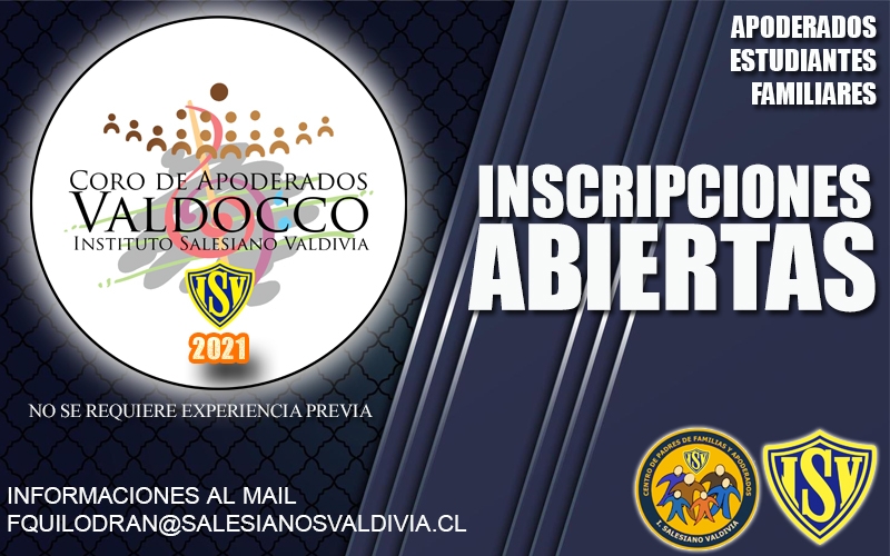 Inscripciones Abiertas - Coro de Apoderados &quot;Valdocco&quot; ISV