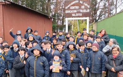 6° básico A realiza visita pedagógica con historia en Valdivia