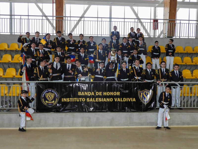 Banda de Honor del ISV obtiene el primer lugar en Concurso Regional de Bandas de Carabineros de Chile.