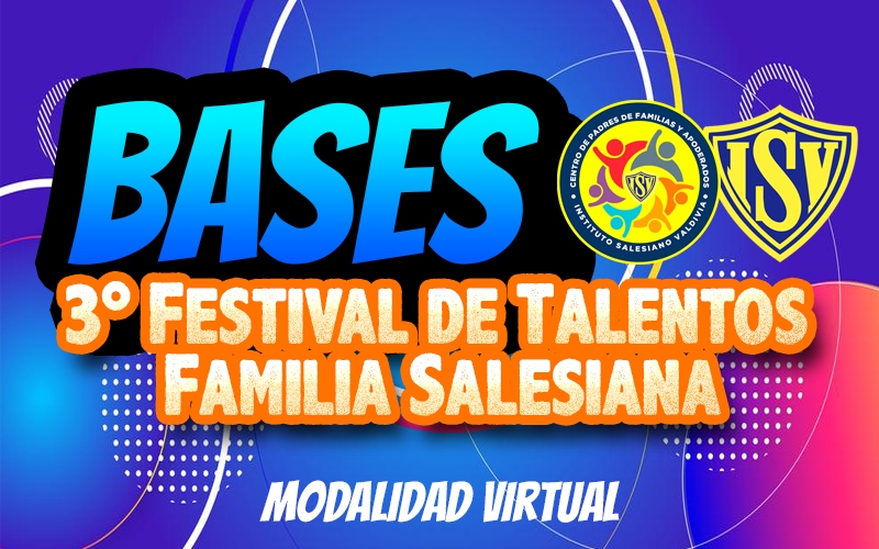 Bases 3° Festival Talentos Familia Salesiana 2021