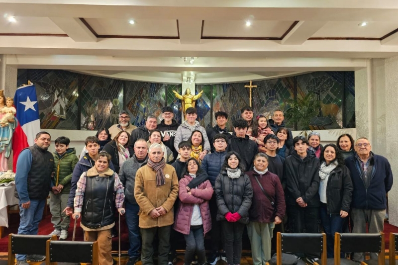 3° medio A celebra la Eucaristía en el ISV