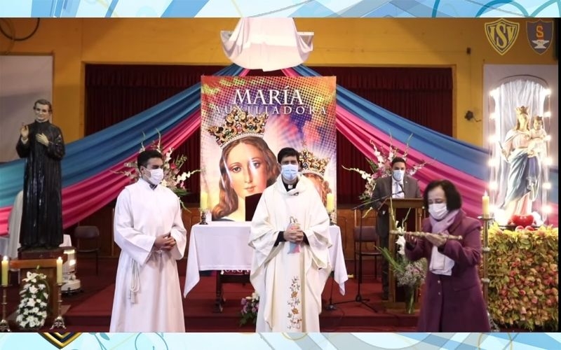 ISV y Salesianos de Concepción unidos en Solemnidad de María Auxiliadora